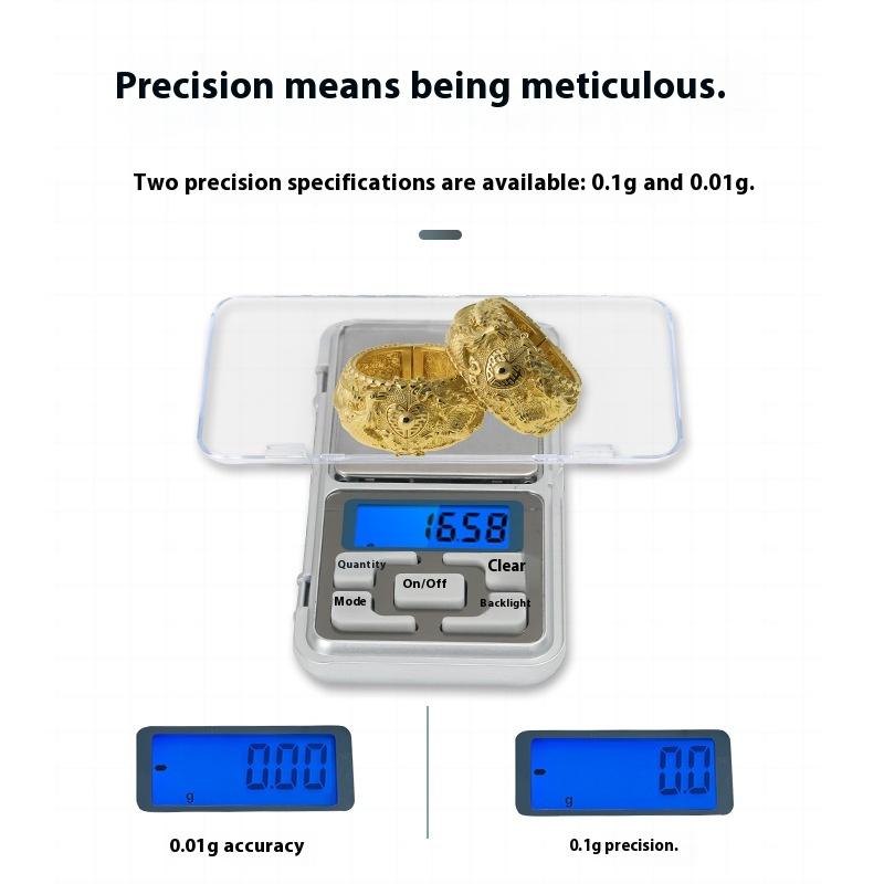 High-precision Jewelry Scale Electronic Scale 0.01g Electronic Scale Mini Mobile Phone Scale Small Gram Scale
