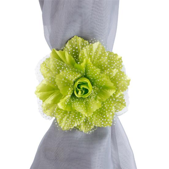 1 pár závěsů na závěsy krásný květinový držák závěsů na okna držák závěsů Průsvitný popruh Domácí dekorace Příslušenství pro obývací pokoj