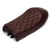 Karun Vintage Retro Cafe Racer Seat for CB, CL, SR, XJ, GS, and KZ (Diamond Hump, Brown)