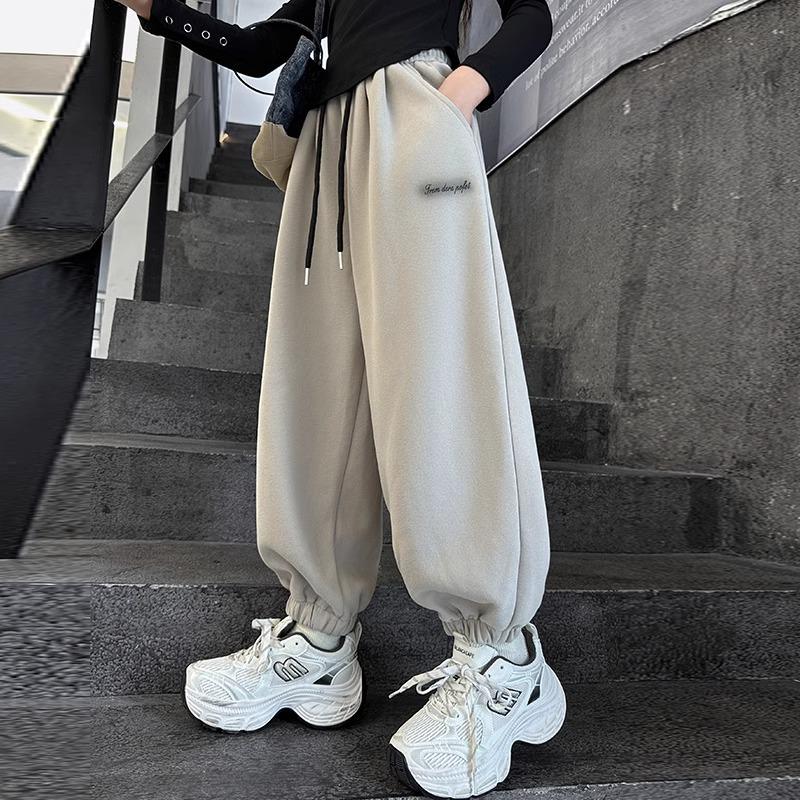 Girls' Autumn/Winter Casual Knit Joggers - Children's Sports Sweatpants 2026