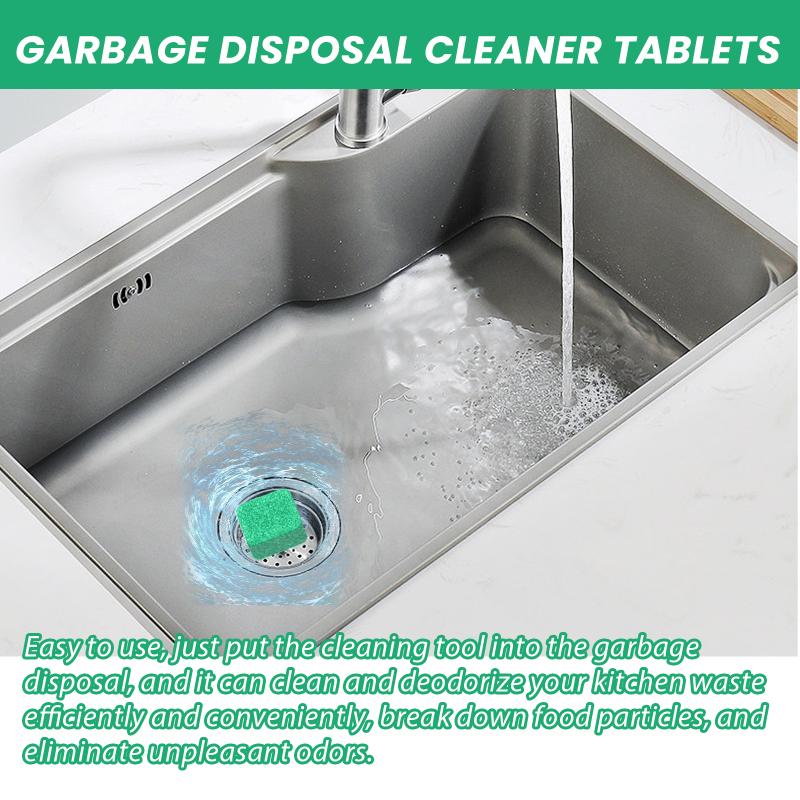 Garbage Disposal Cleaner 12Pack Foaming Sink And Drain Deodorizer Tablets, Prevents Odors And Clogs – Works With All Disposals
