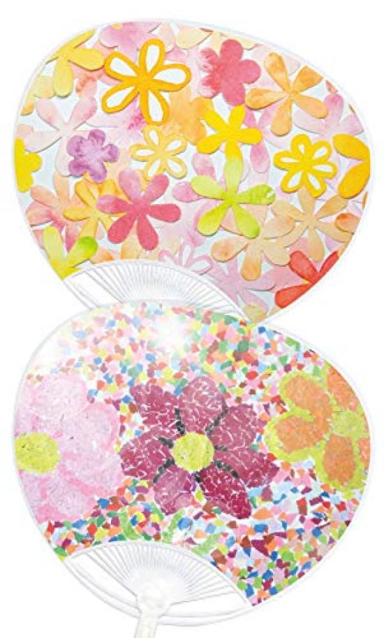 Handmade Fan Set G [5-Pack] Sticker-Style (Standard Size)