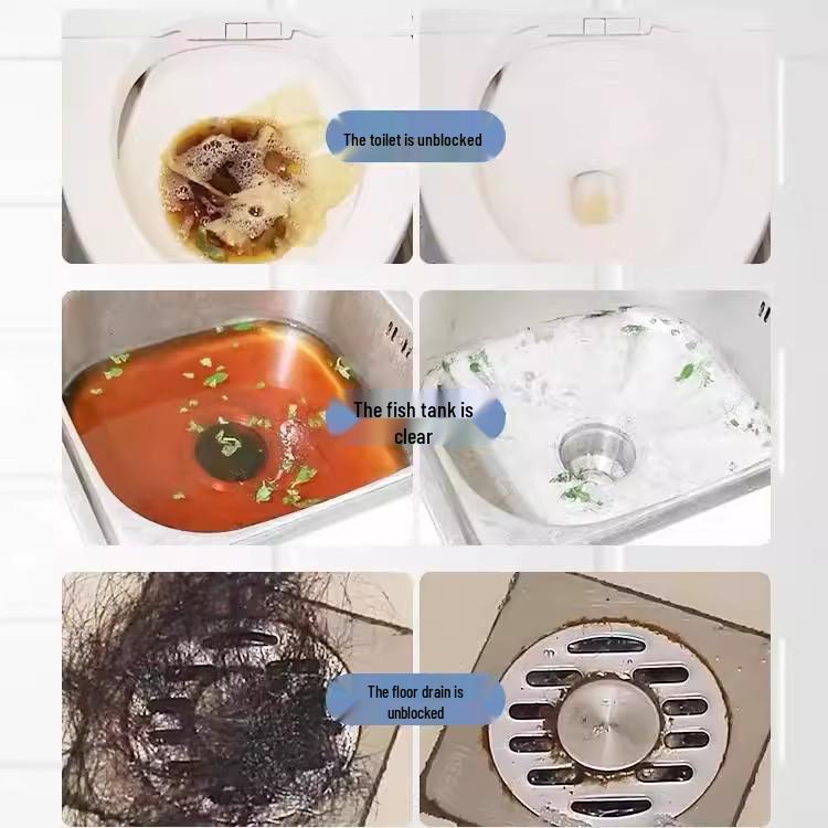 Effervescent Drain Cleaner & Deodorizer Tablets - Unclogs & Deodorizes Kitchen, Bathroom, and Floor Drains