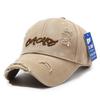 Distressed Baseball Cap Women Unisex Trendy Embroidered Letter Sun Visor Dad Hat