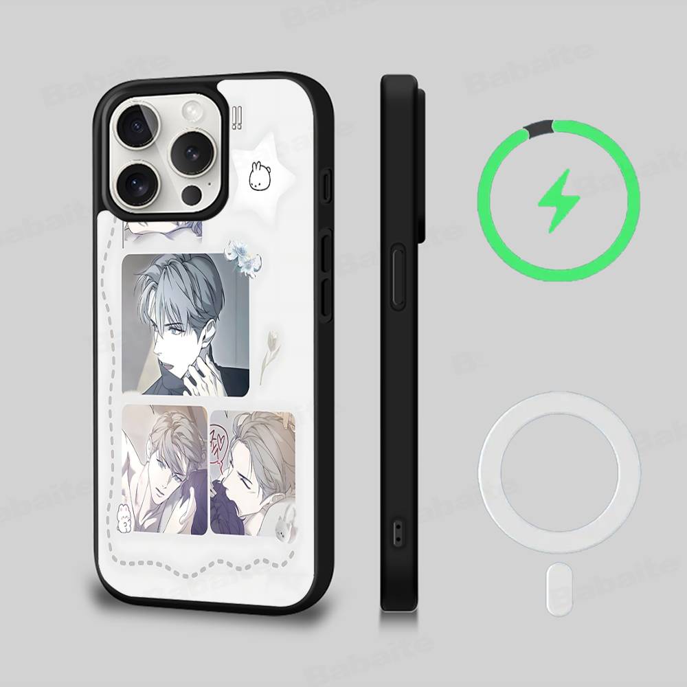 Nerd Project Bl Anime For iPhone 17 Air 16 E 15 14 13 12 11 Pro Max Plus PC Shock TPU Cover For Magsafe Phone Cover