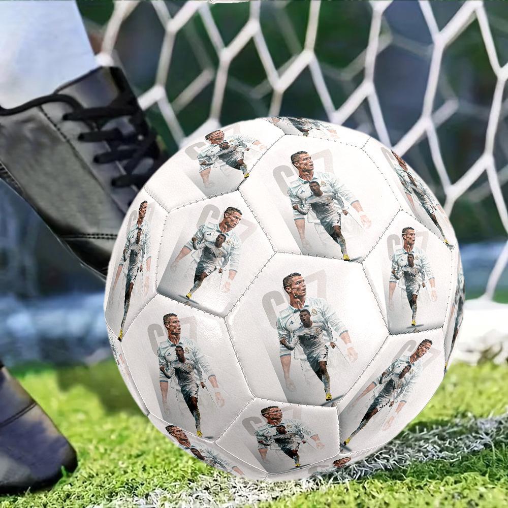 Cristiano Ronaldo23 Taglia 5 Calcio Pallone da Calcio Cucito a Macchina Universale per Interni/Esterni Ideale per Appassionati di Calcio