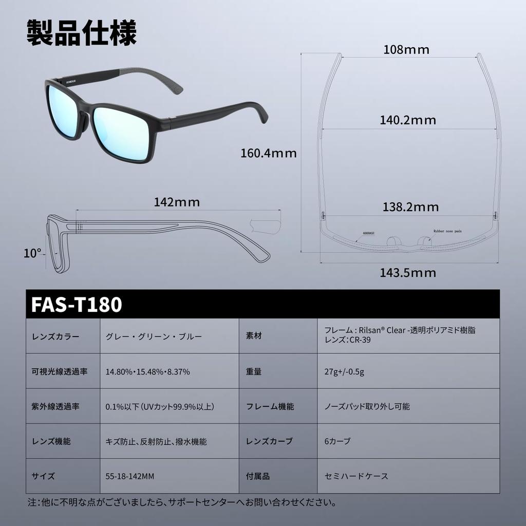 GOMEXUS J15 Polarized Designed for and with Optical and UV Includes Case Sunglasses, Fishing, Sports, Golf, Driving, Hiking, Sailing, CR-39