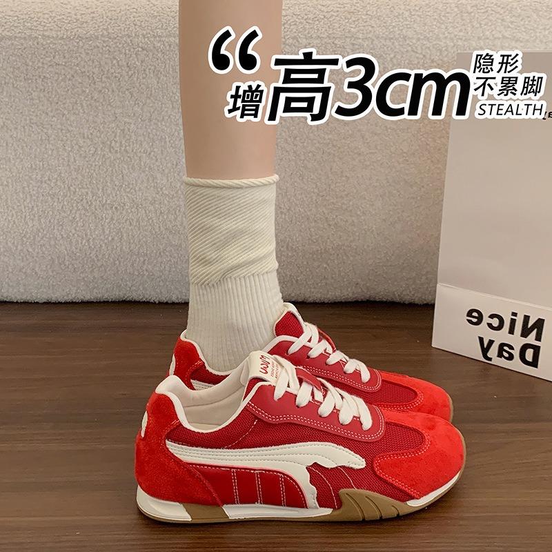 Spring and autumn new Forrest Gump shoes lace-up breathable mesh casual women's shoes outdoor running shoes Korean version single shoes