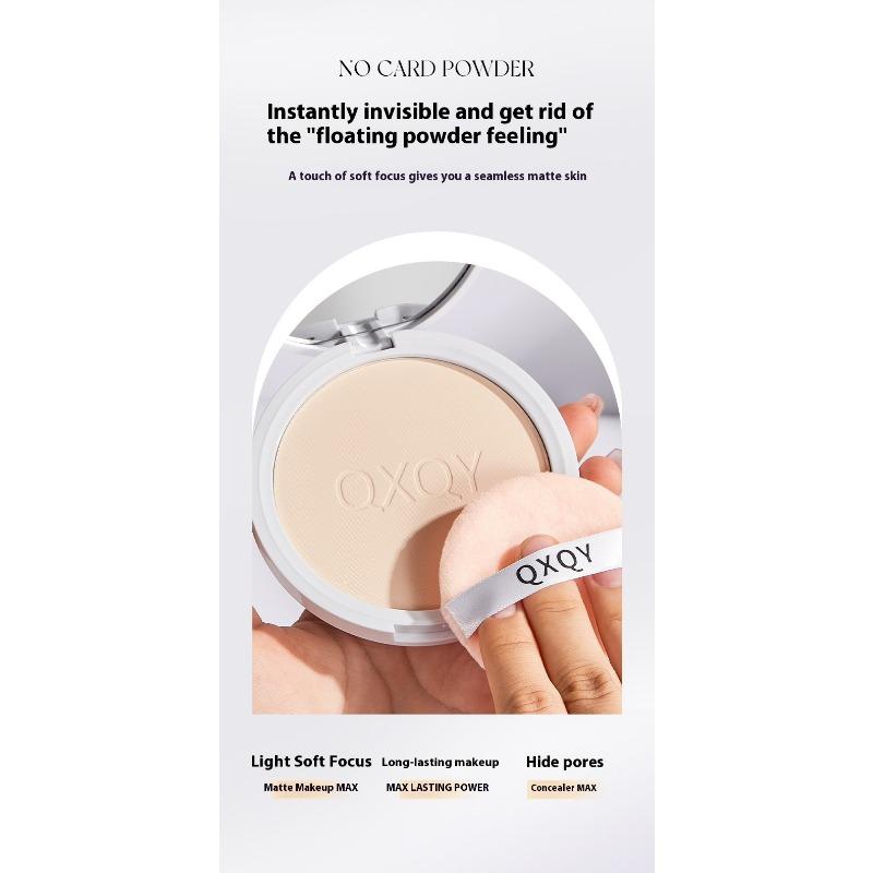 Sametový pudr s jemnou mlhou, make-upový pudr, kontrola mastnoty, voděodolný, dlouhotrvající, matný, přirozený, nahý make-up, pudr