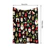 Cozy Christmas Throw Blanket Reversible Festive Flannel Plush Warm Winter Bedspread Holiday Decor Gift Home 60x80