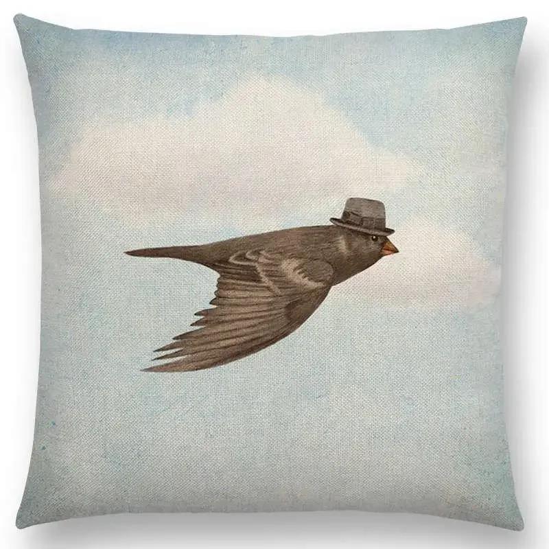 Newest Cute Little Ghost Sailboat Whale Ocean Deer Bear Diver Prints Cushion Cover Sofa Throw Pillow Case