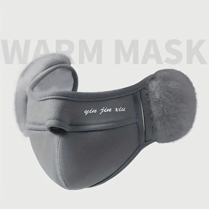 Face Mask Ear Windproof Cold Resistant Cover All in One Sports Cycling Skiing Hiking Adjustable Snug Fit Soft Fleece Lining