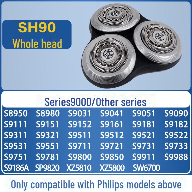Men's Razor Blade Accessories for Philips S9000 SH90/9 Series Shaver