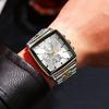 Binbang watch multi-functional small three-pin watch men's business steel belt quartz watch fashion three-eye six-pin watch