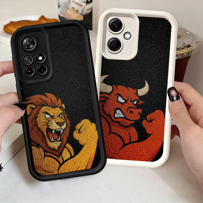 Fierce Animal Power Phone Case for Xiaomi Poco X7 X6 X5 Pro X4 Gt X3 F7 Ultra M8 M7 Redmi 15C 15 14C 13 13C 12 12C 10 10C