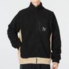 Puma Logo Print Colorblock Stand Collar Jacket Unisex Jackets Black 539914-01