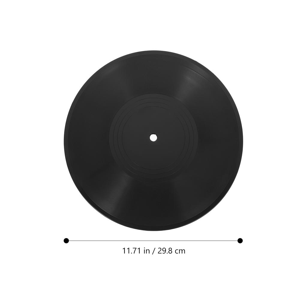 Classic Blank Vinyl Records CD For Room Decor CD Wall Decor Vinyl Records Decor Black Fake Records Decor Coffee Bar