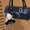 Summer Cat Plush Keychain Cartoon Kt Cat Stuffed Doll Keyring Lovely Bag Pendant Bag Hanging Decoration Gift