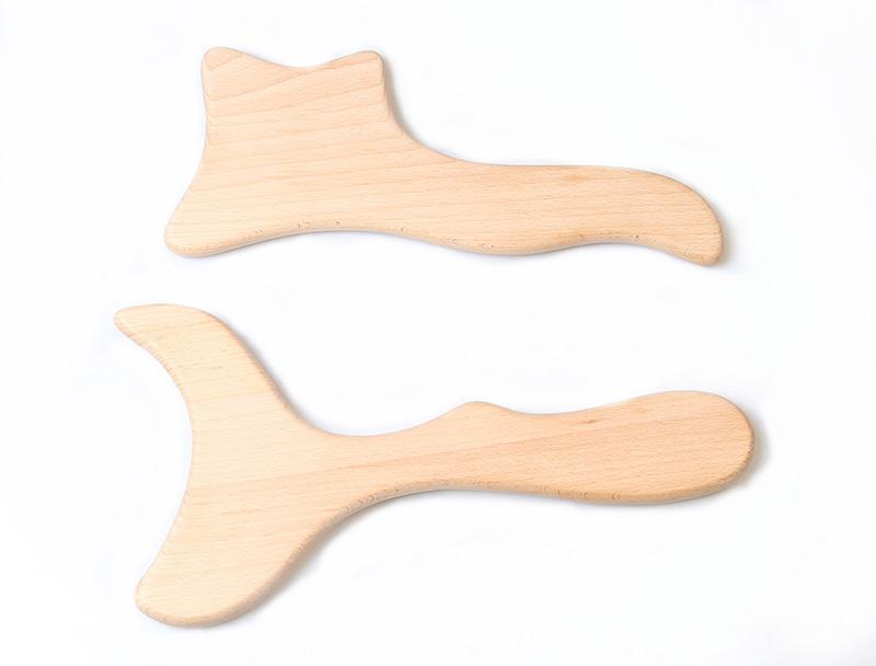 Beech Gua Sha Shaving Board Shaving Back Beauty Rolling Rib Tendon Bar Beauty Stick General Massage Tool for Whole Body