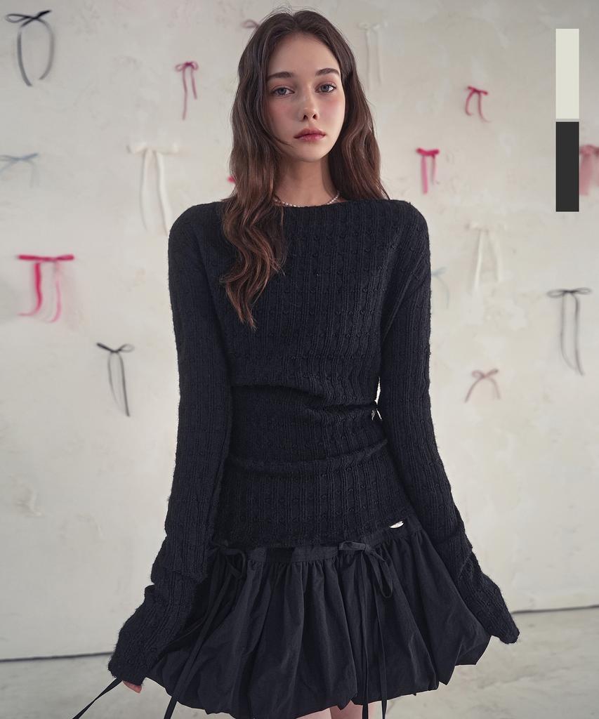 VIVACIOUS Diane Drape Knit Tee_2Colors