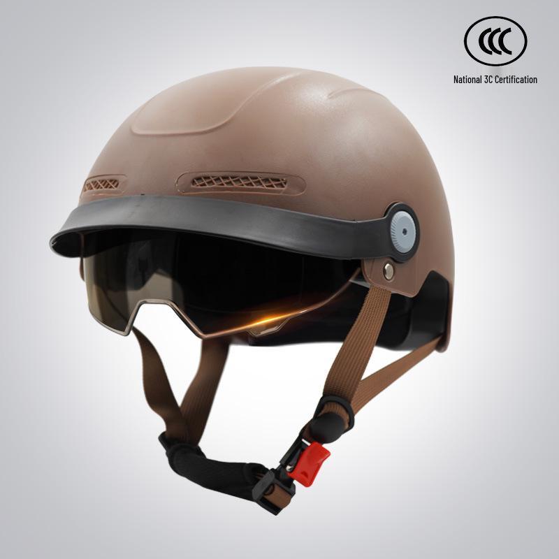 

3C Certified Unisex Summer Electric Bike & Motorcycle Helmet - Sun Protection, Safety, HD Vision, All-Season Use