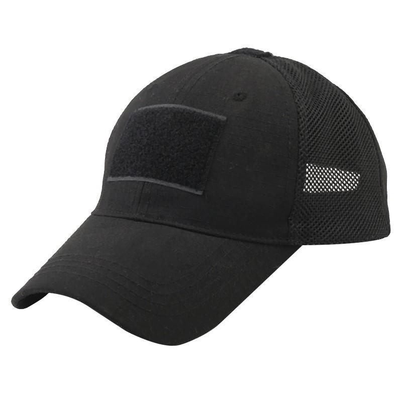 Tactical Mesh Camouflage Baseball Cap with Velcro and Sun Protection