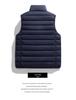 Men's Lightweight Winter Down Vest, 90% Insulated with Stand Collar, Short Fit for Sports, Group Purchase & Custom Printing Available