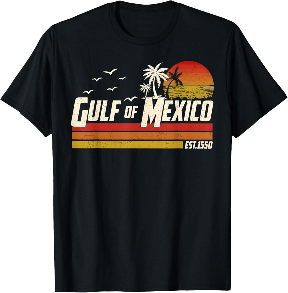 Gulf of Mexico Since 1550 Retro Vintage Beach Unisex T-Shirt