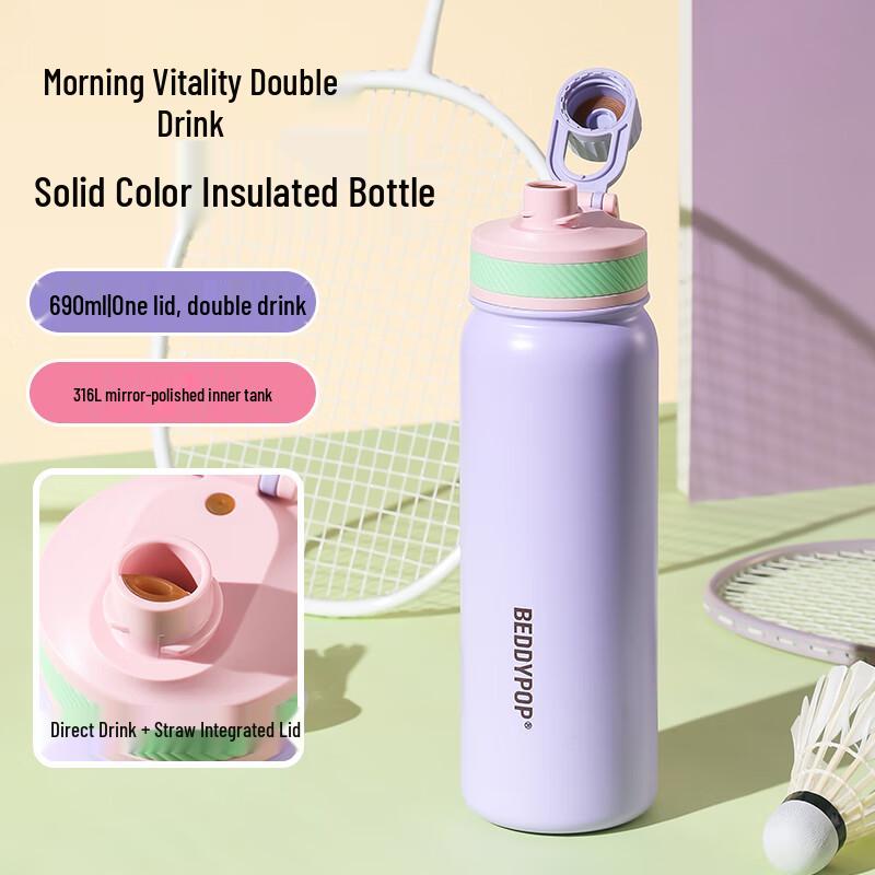 Детская термобутылка для двух напитков BEDDYBEAR 690ml