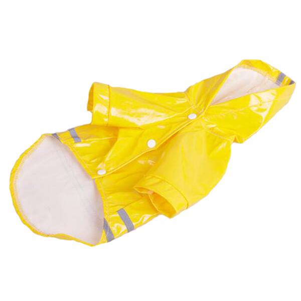 Haustier Hund Regenmantel Jacke Welpe Wasserdicht Kapuze Windschutz Kleidung Leichtgewicht