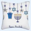 HOT Fashion Hanukkahs Pillow Covers Cartoon Sofa Decorative Home Doublesided Printing Short Plush Cute Cushion Cover Gift