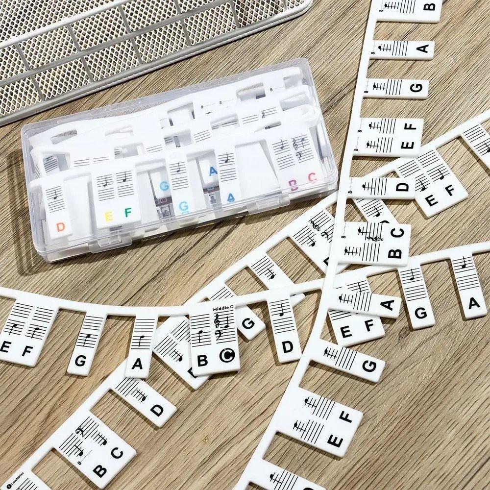 88 Keys Piano Keyboard Note Silicone Piano Keyboard Sticker Piano Key Labels Electronic Organ