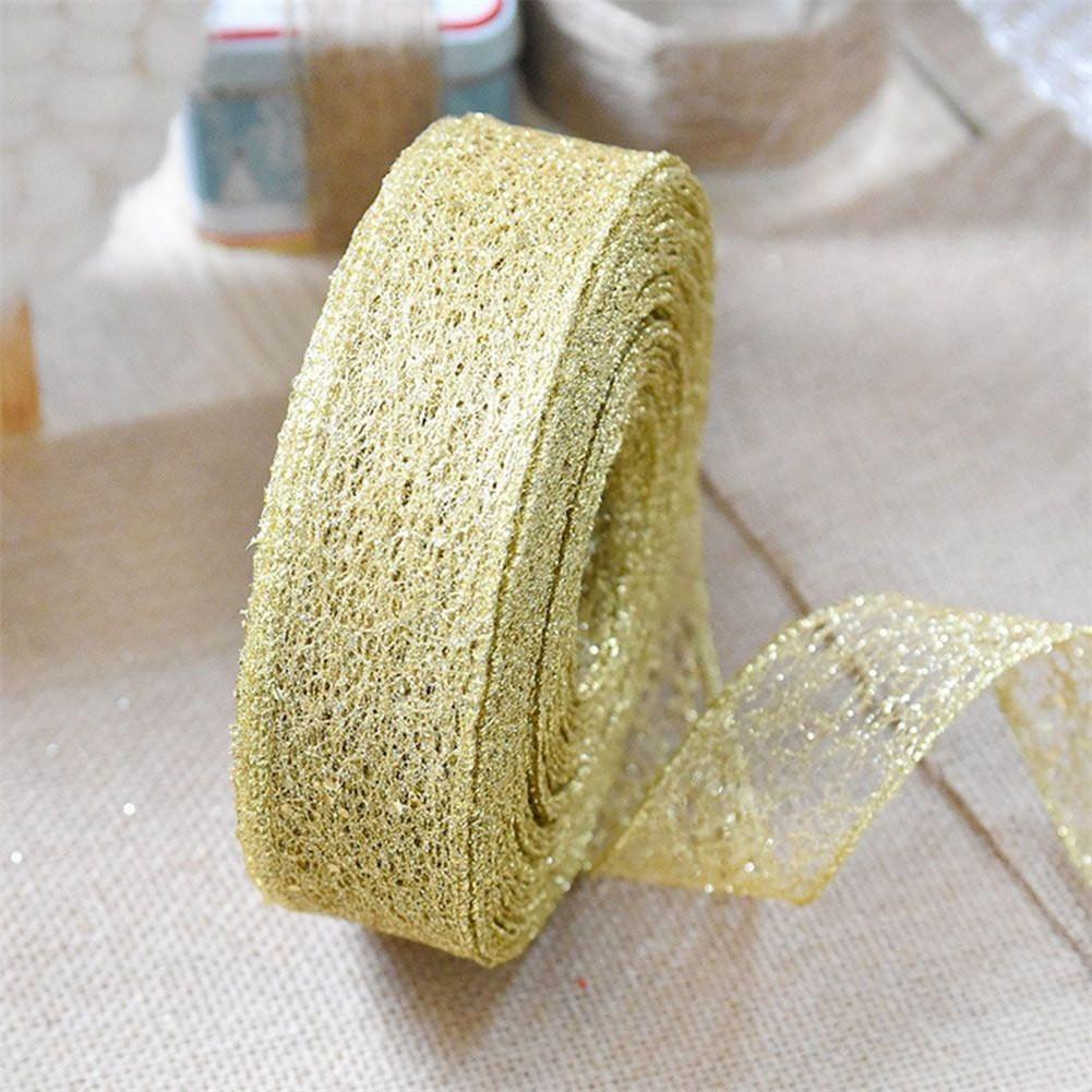 

Ribbon Christmas Ribbon Xmas Tree Decoration Christmas Decoration Christmas Supplies Christmas Tree Ornament Brand New Gold