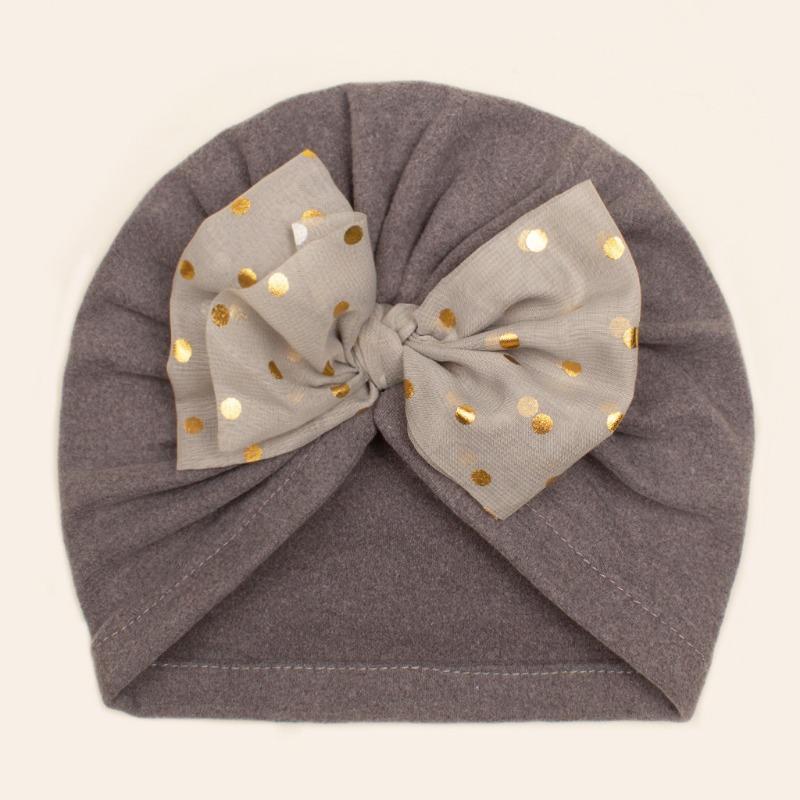 Winter Baby Bow Fleece Hair Cap, Children's Warm and Comfortable Pullover Hat, Baby Hat