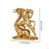 Statue Animal Sculpture Ornament Decorative Home Office Decor Resin Figurine for Stock Market Lovers