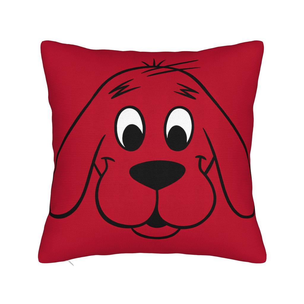 C-Clifford the Big Red Dog Pillow Case Novelty Pillow Cover Soft Pillowcases For Chair Sofa Home Decor