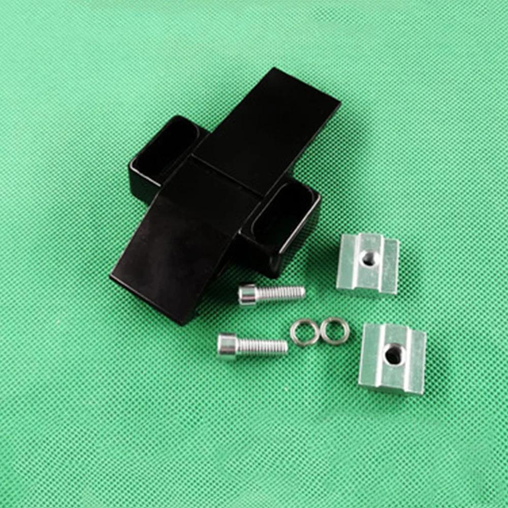 1 STuks Zwart Aluminiumlegering Deursluiting Slot Frame Bevestigingsaccessoires geschikt voor 3030 4040 4545 Europese Standaard Aluminium Profiel