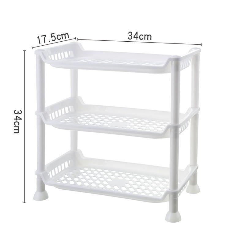 Multi-Purpose Floor-Standing Storage Rack for Kitchen, Bathroom, and Dorms