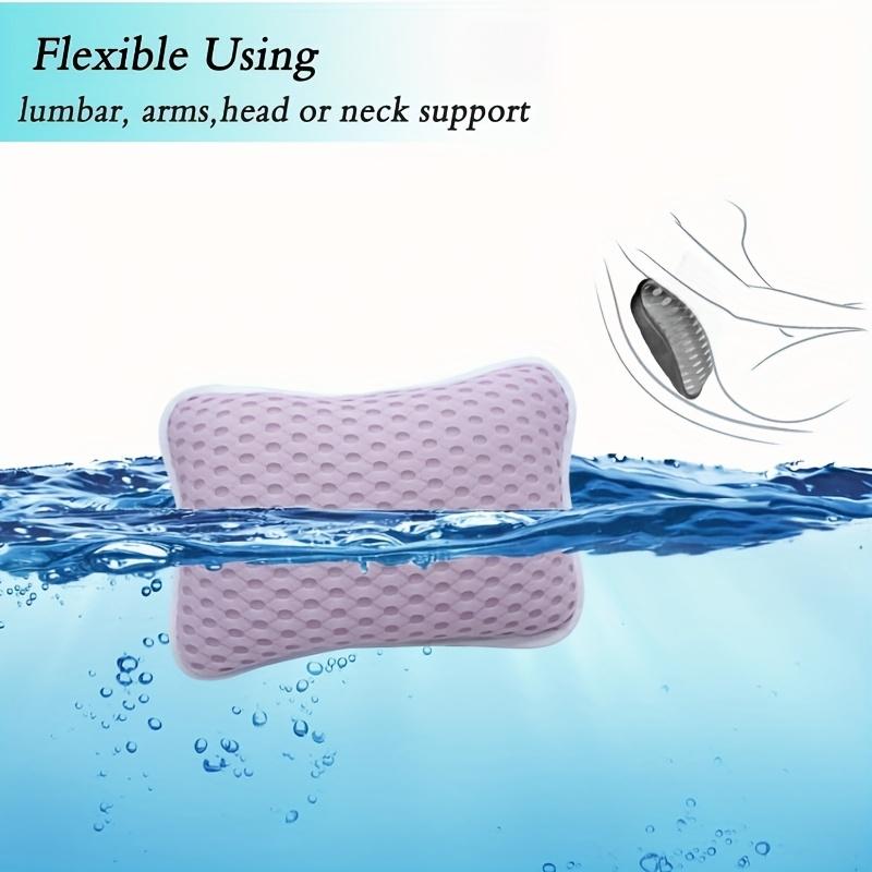 Bath Pillow, with Easy-to-dry Hook, Neck Support, 2 Anti-slip Suction Cups, Comfortable Bath, Bath Accessories.