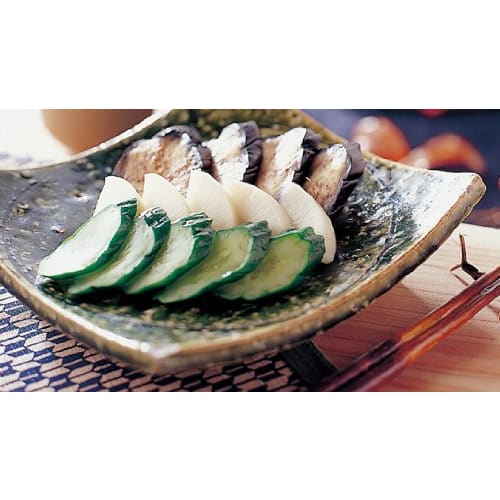 Risu Instant Pickle Container, Round, Green, 840ml, Hi-Pet, Recipe Included, Made In Japan, R-10