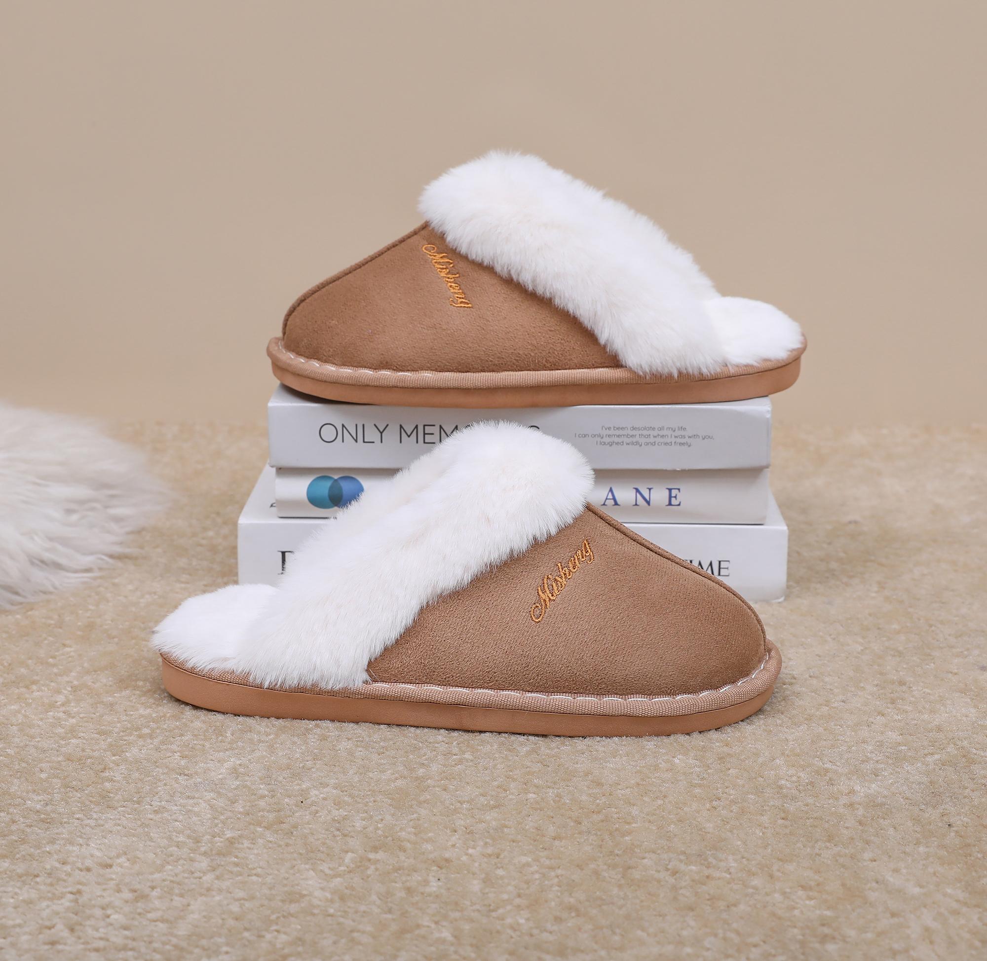 

Модные зимние плюшевые тапочки женские новые мягкие на платформе пушистые шлепанцы повседневные балетки мужские удобные для пар лаконичные противоскользящие домашние туфли 46-47 хаки