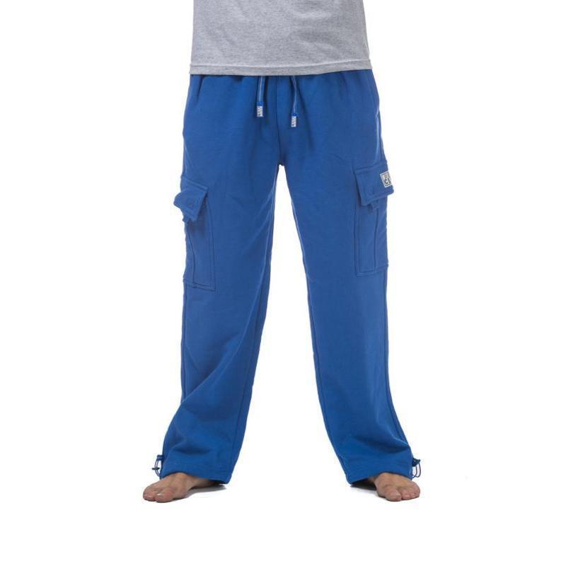 

Men s 6-Pocket Heavyweight Cargo Sweatpants Large темно-синього кольору