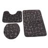 Conjunto de 3 Tapetes de Banheiro Forma U Tapete para Vaso Sanitário Tampa de Vaso Sanitário Tapete de Banho Absorvente de Água Antiderrapante Tapetes de Banho para Treinamento de Penico Crianças Adulto