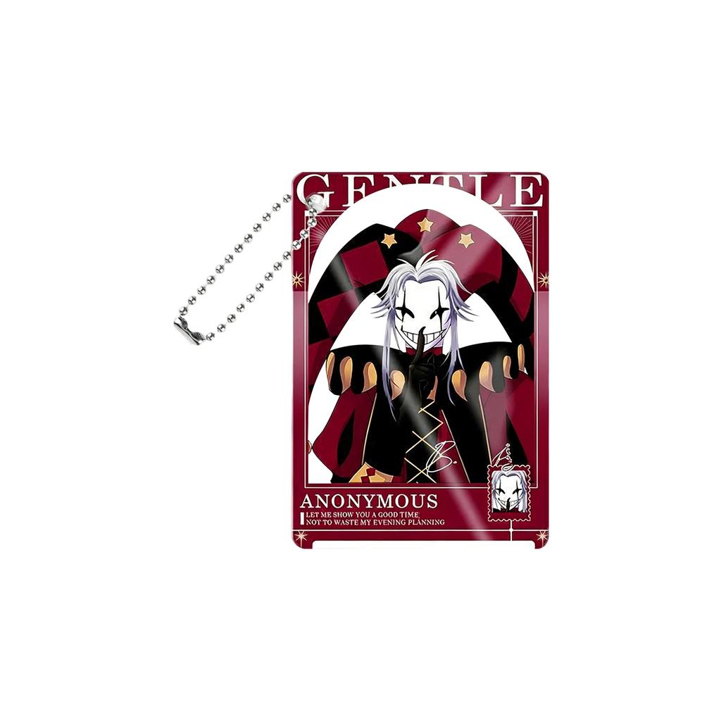 Carnival- Acrylic Transparent Card Pendant - Ita Bag Charm & Photo Prop Accessory (with Bead Chain)