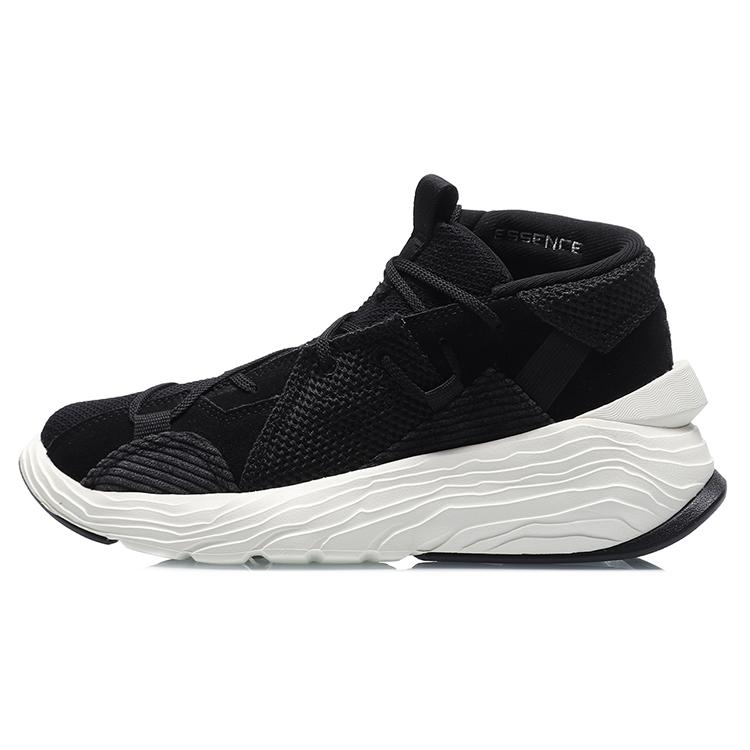 Li Ning Kung Fu Jackie Chan Kung Fu Kollektion, Essence Wintertaugliche Basketballschuhe Damen Schwarz Weiß AGBQ084-1
