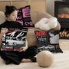 Anime Initial D Pillow Cushion Cover Pillowcase Living Room Sofa Home Decor Customized