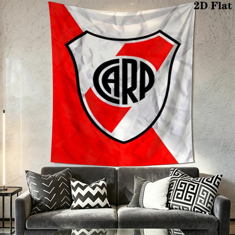 CA River Plate Wall Tapestry Aesthetic Wall Hanging Printed Fabric Blanket Decorative Tapestries for Bedroom Living Room Home Decor