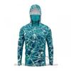 Mens Quick-Dry Fishing Hoodie With Integrated Neck Cover Lightweight Camo Outdoor Shirt