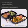 1500ml Rechteckiger Einweg-Takeout-Lebensmittelbehälter mit Deckel