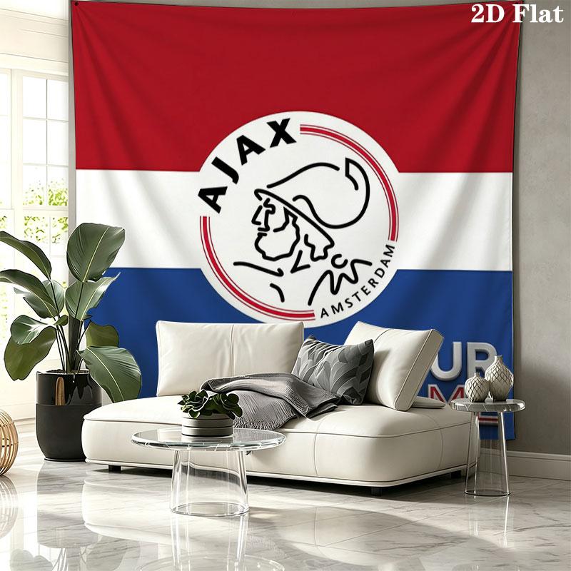 AFC Ajax Custom Name Wall Tapestry Aesthetic Wall Hanging Printed Fabric Blanket Decorative Tapestries for Bedroom Living Room Home Decor